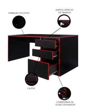 Escritorio Urban Gamer Decomobil de MDF
