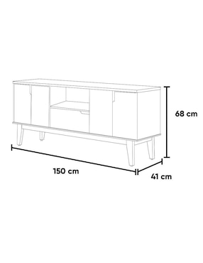 Mueble de tv Kessa de MDF