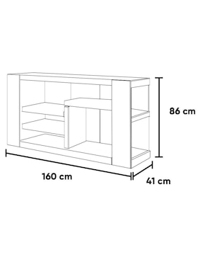 Mueble de tv Kessa de MDF