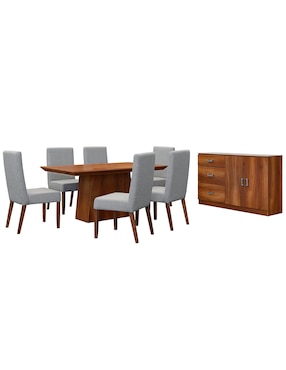 Comedor Carson Diper Para 6 Personas De Madera