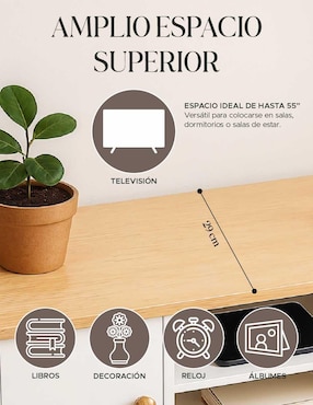 Mueble de tv armable Pido Todo de MDF