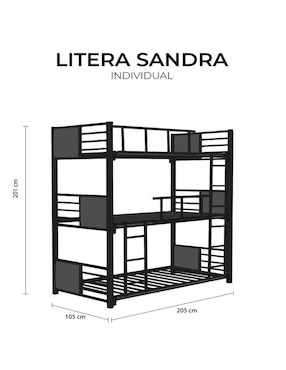 Litera Atlas Del Descanso de metal