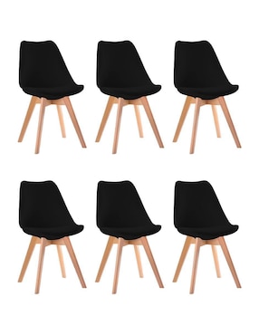 Juego de sillas 6 piezas TULIP Linium