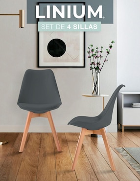 Juego de sillas 4 piezas TULIP Linium