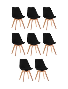 Juego de sillas 8 piezas Tulip Linium