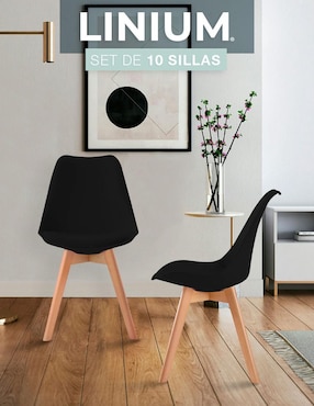 Juego de sillas 10 piezas Tulip Linium