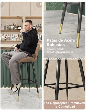 Juego de bancos altos Julian Bar Furniturer