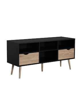 Mueble De TV Nórdico Black Top Living De MDF