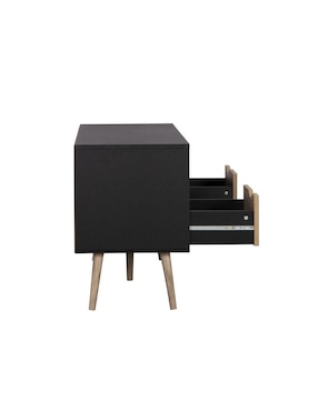 Mueble de tv Nórdico Black Top Living de MDF