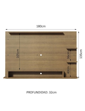 Mueble para Tv Alfa Madesa de MDP