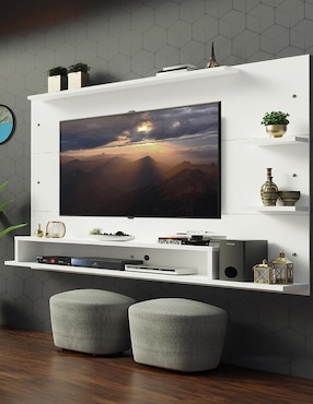 Mueble flotante para TV armable Alfa Madesa de MDP
