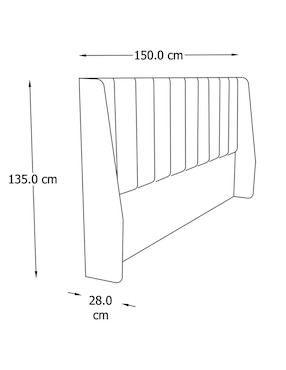 Cabecera Nova Imanol de madera y tela