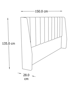 Cabecera Nova Imanol de madera y tela