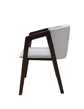 Silla Gardena Imanol de madera y tela
