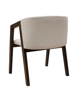 Silla Gardena Imanol de madera y tela