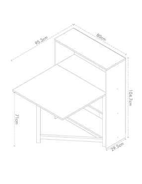 Escritorio Cantia de MDF