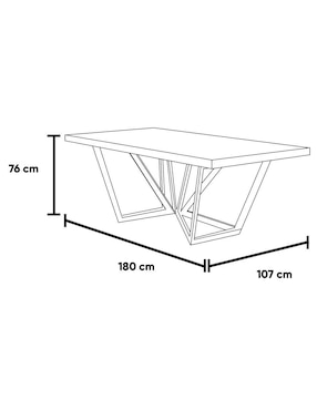 Antecomedor Kaley Kessa para 6 personas