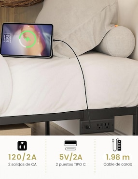 Base para cama Fabato de metal
