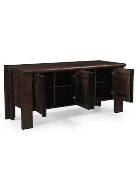 Bufetero Walnut Contemporary de madera acacia