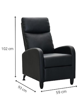 Reclinable Pushback Midtown Concept de vinipiel