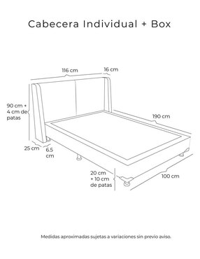 Cama MILAN BOX Dicasa de madera pino