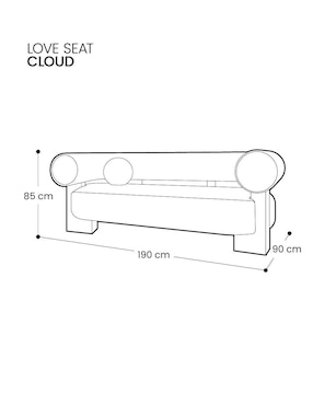 Love seat Mögu Muebles Cloud