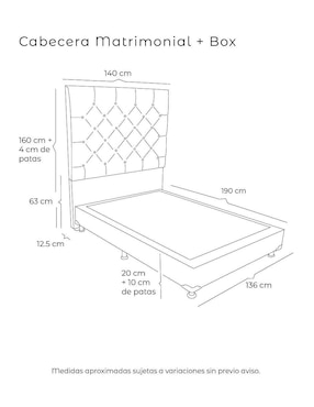 Cama CAPRI BOX Dicasa de madera