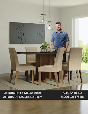 Comedor Renata Madesa para 6 personas