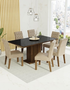 Comedor Geórgia Madesa para 6 personas