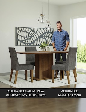 Comedor Keila Madesa para 4 personas