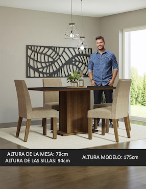 Comedor Keila Madesa para 4 personas