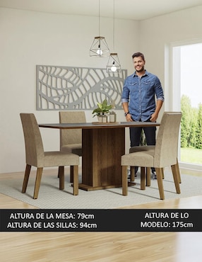 Comedor Keila Madesa para 4 personas