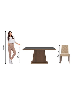 Comedor Ashley Madesa para 4 personas