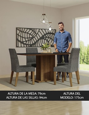 Comedor Keila Madesa para 4 personas
