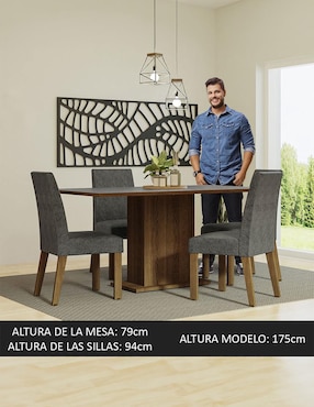 Comedor Keila Madesa para 4 personas