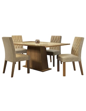 Comedor Aryeli Madesa para 4 personas