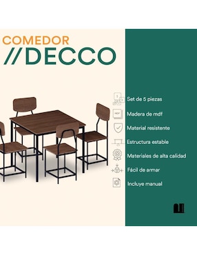 Comedor Mubson para 4 personas