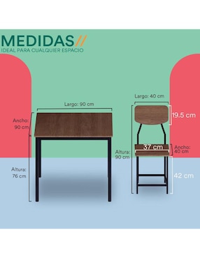 Comedor Mubson para 4 personas