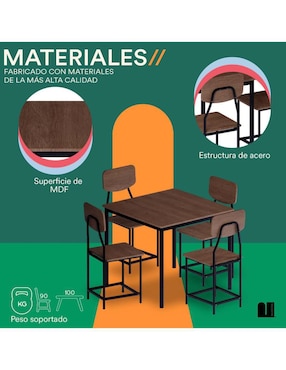 Comedor Mubson para 4 personas