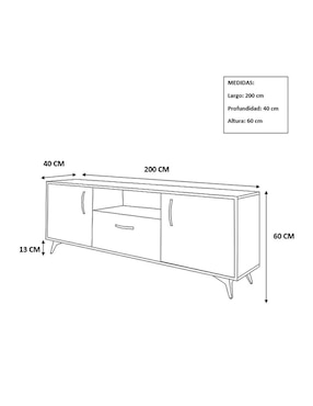 Mueble de tv Khaleessi Decomobil de MDF