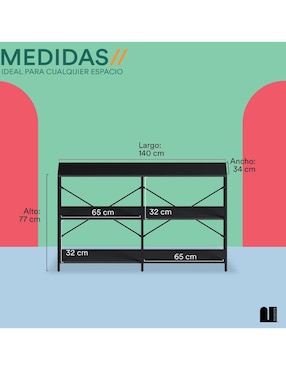 Credenza Mubson de MDF