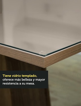 Comedor Anaju Madesa para 4 personas de cristal