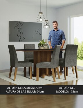 Comedor Renata Madesa para 6 personas