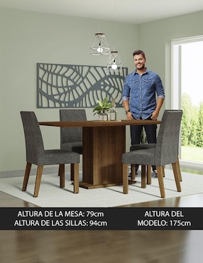 Comedor Keila Madesa para 4 personas