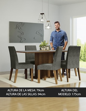 Comedor Renata Madesa para 6 personas