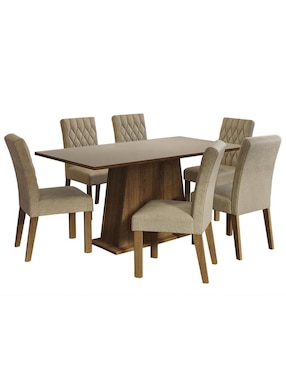 Comedor Britney Madesa para 6 personas