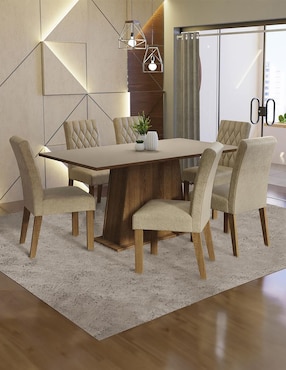 Comedor Britney Madesa para 6 personas