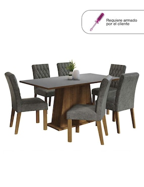 Comedor Britney Madesa para 6 personas