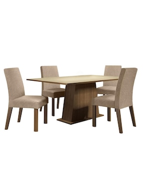 Comedor Flavia Madesa Para 4 Personas De MDP