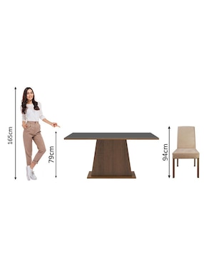 Comedor Flavia Madesa para 4 personas
